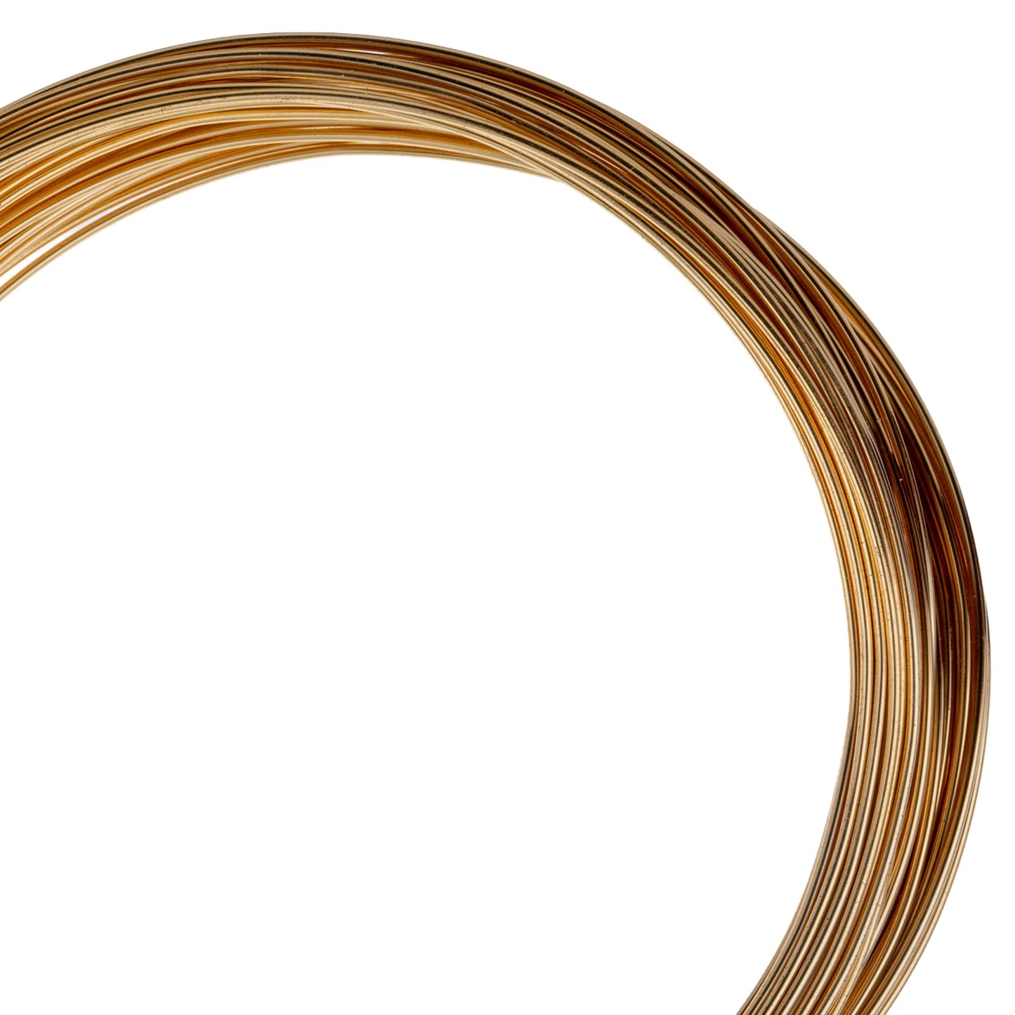 Metal Complex German Style Wire No-Tarnish RND 22ga (0.64mm) 32.8ft (10m) Gold