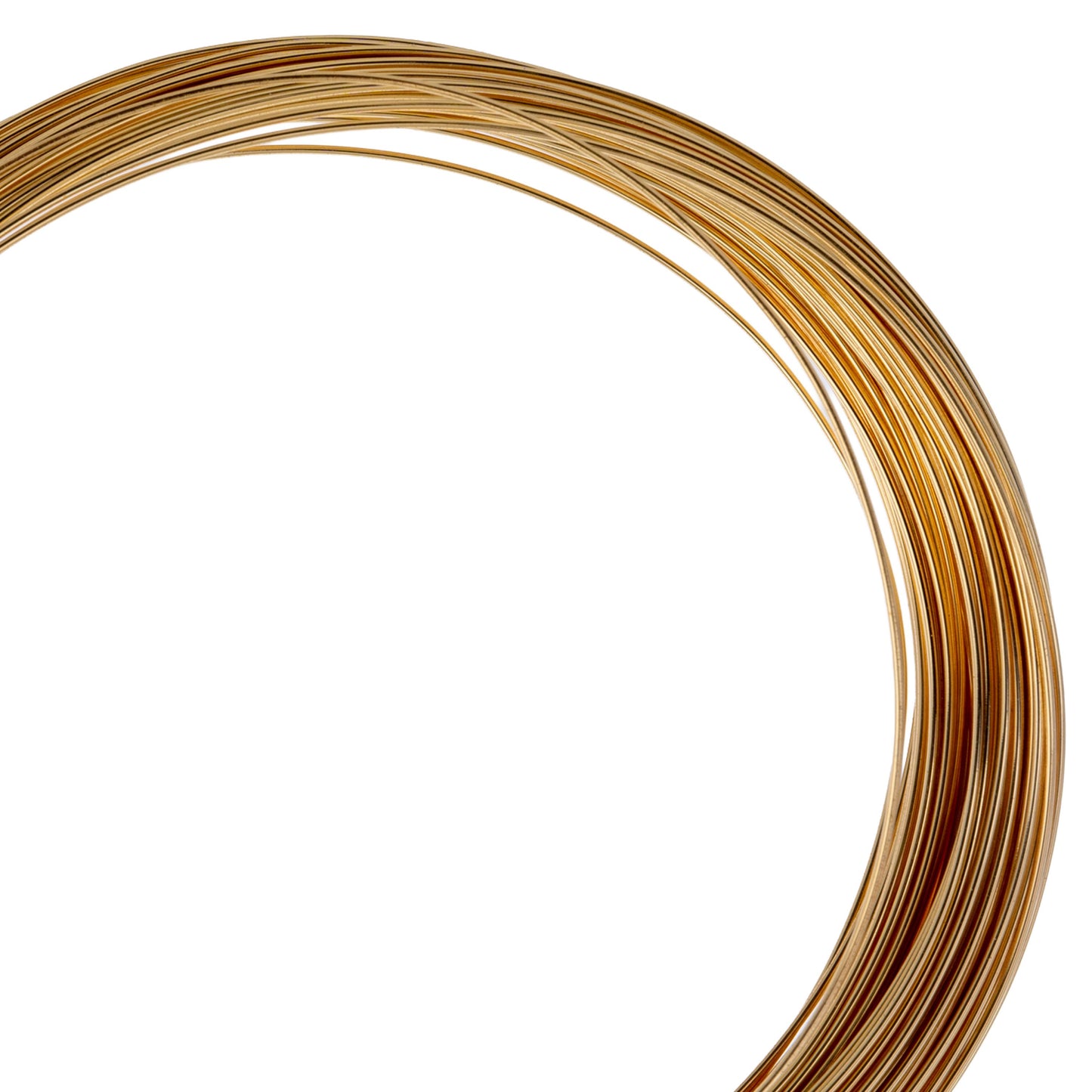 Metal Complex German Style Wire No-Tarnish RND 24ga (0.51mm) 39.4ft (12m) Gold