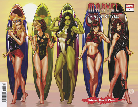 MARVEL SWIMSUIT SPECIAL: FRIENDS, FOES & RIVALS #1 MARK BROOKS WRAPAROUND VARIANT
