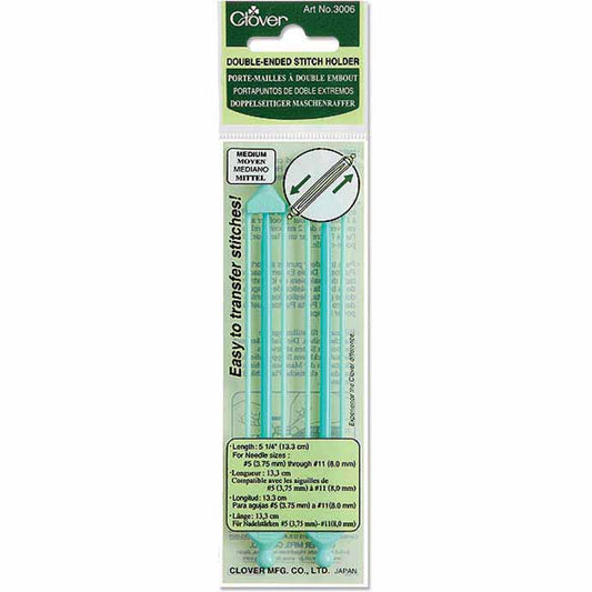 CLOVER 3006 - Double-Ended Stitch Holders - Medium - 2 pcs.