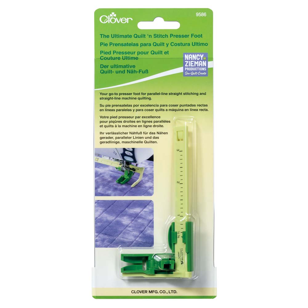 CLOVER 9586 - Ultimate Quilt 'n Stitch Presser Foot