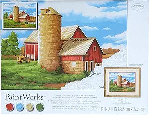 Paint Works Paint By Number Kit  - On the Farm 14 x 11