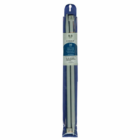 UNIQUE KNITTING Single Point Knitting Needles 30cm (12″) Plastic - 9mm/US 13