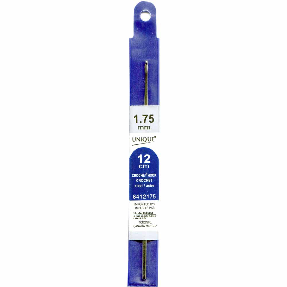 UNIQUE CROCHET Crochet Hooks 12cm (5″) Steel - 1.75mm/US 4