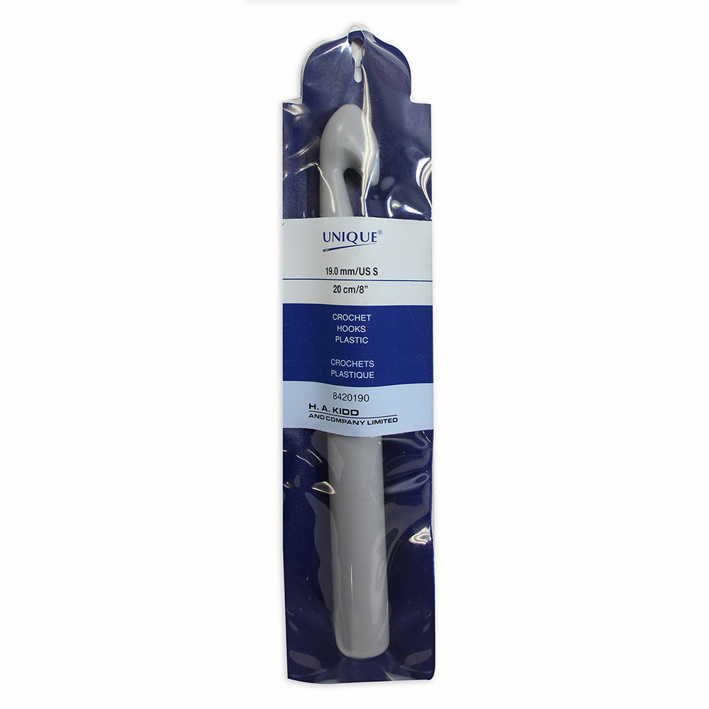 UNIQUE CROCHET Crochet Hooks 15cm (6″) Plastic - 19mm/US S