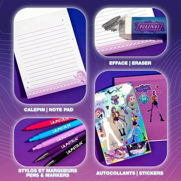 K-POP DEMON HUNTER RAMEN TUB STATIONARY SET