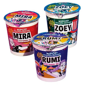 K-POP DEMON HUNTER RAMEN TUB STATIONARY SET
