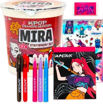 K-POP DEMON HUNTER RAMEN TUB STATIONARY SET