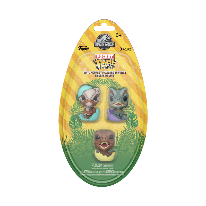 Pocket Pop! Jurassic World Hatchling 3-Pack