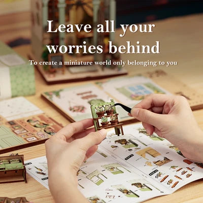 CUTEBEE DIY Book Nook Kit  Green Life Bookshop