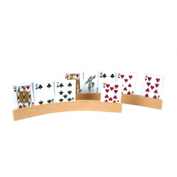 2PC CURVE SHAPE WOODEN CARDHOLDER