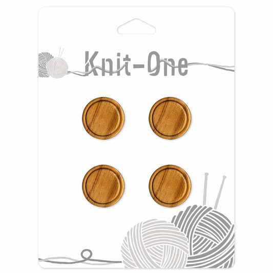 KNIT ONE Shank Wood Button - 18mm (3⁄4″) - Natural