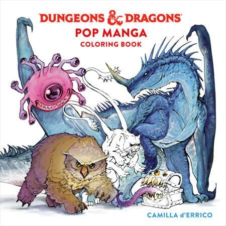 Dungeons & Dragons Pop Manga Coloring Book – Crafts N' Things Hobbies ...