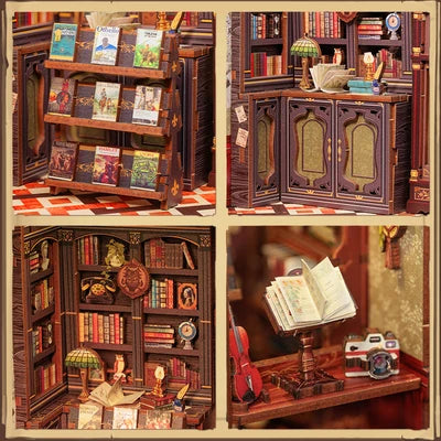 CUTEBEE DIY Book Nook Kit  Owl Bookstore