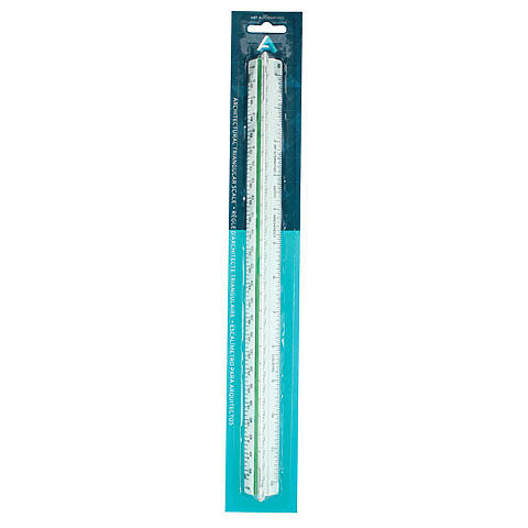 Plastic 12" Triangular Scale, Architecture