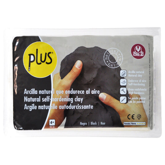 Sio-2 PLUS Natural Self-Hardening Clay, Black - 2.2 lb (1 kg)