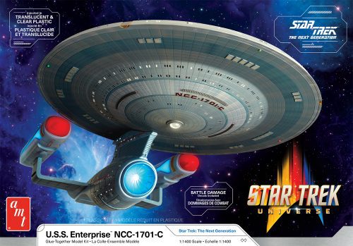 AMT STAR TREK U.S.S. ENTERPRISE NCC-1701-C 1:1400 SCALE MODEL KIT