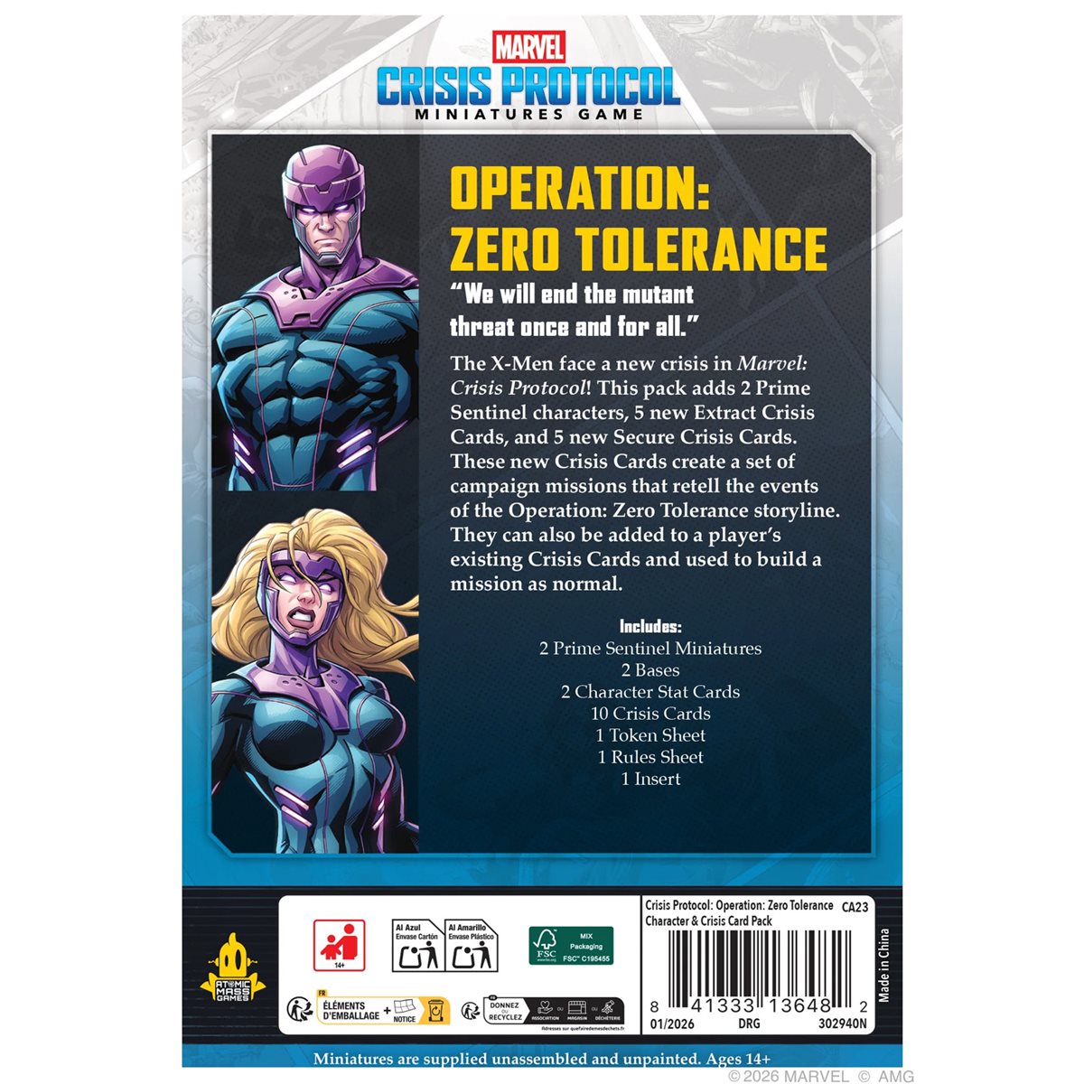 Marvel: Crisis Protocol - Tolerance is Extinction Character & Crisis Card Pack