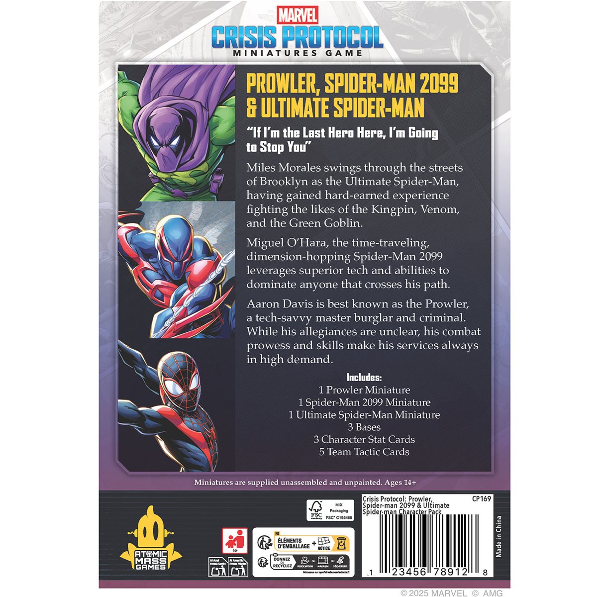 Marvel: Crisis Protocol: Prowler, Spider-Man 2099, & Ultimate Spider-Man