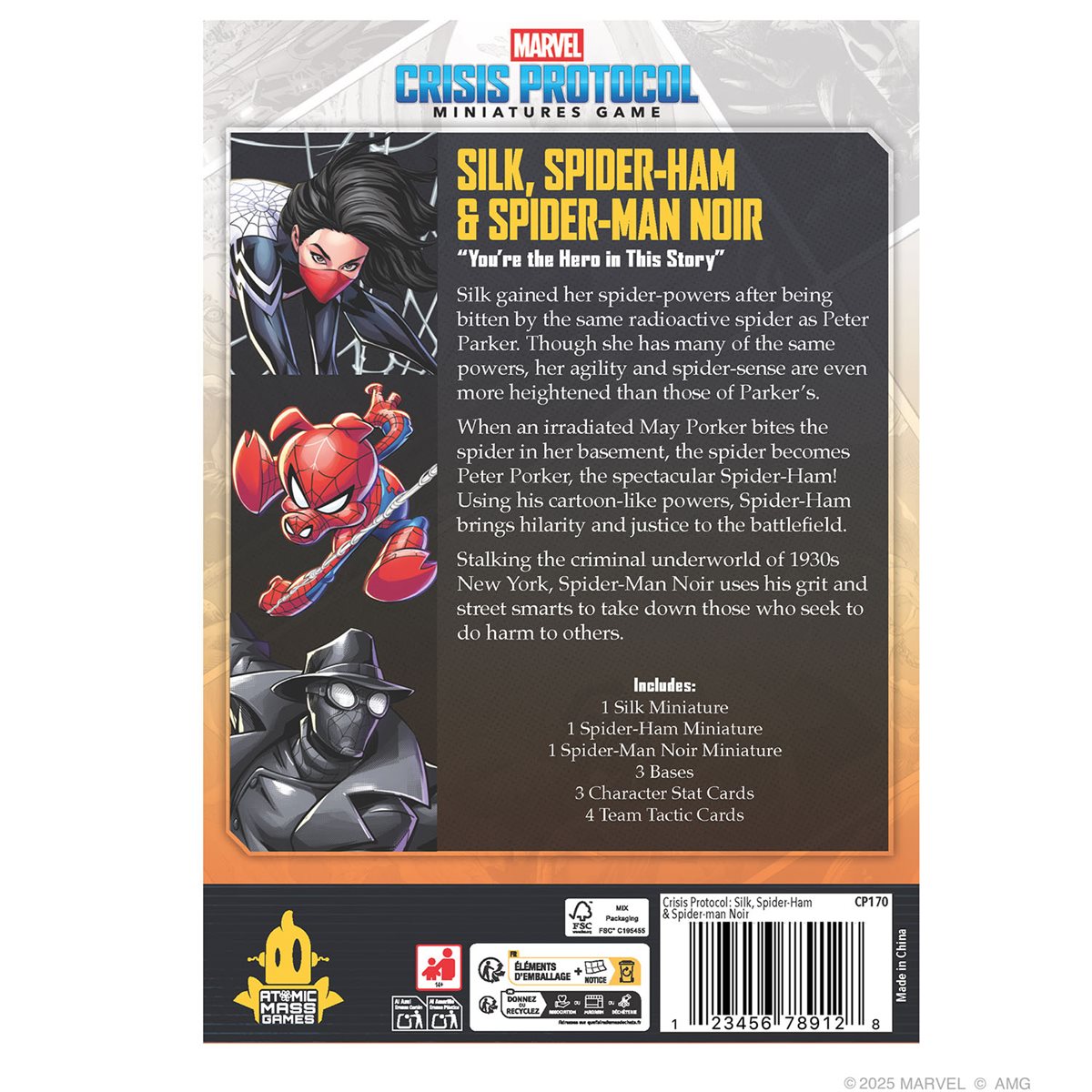 Marvel: Crisis Protocol: Silk, Spider-Ham, & Spider-Man Noir