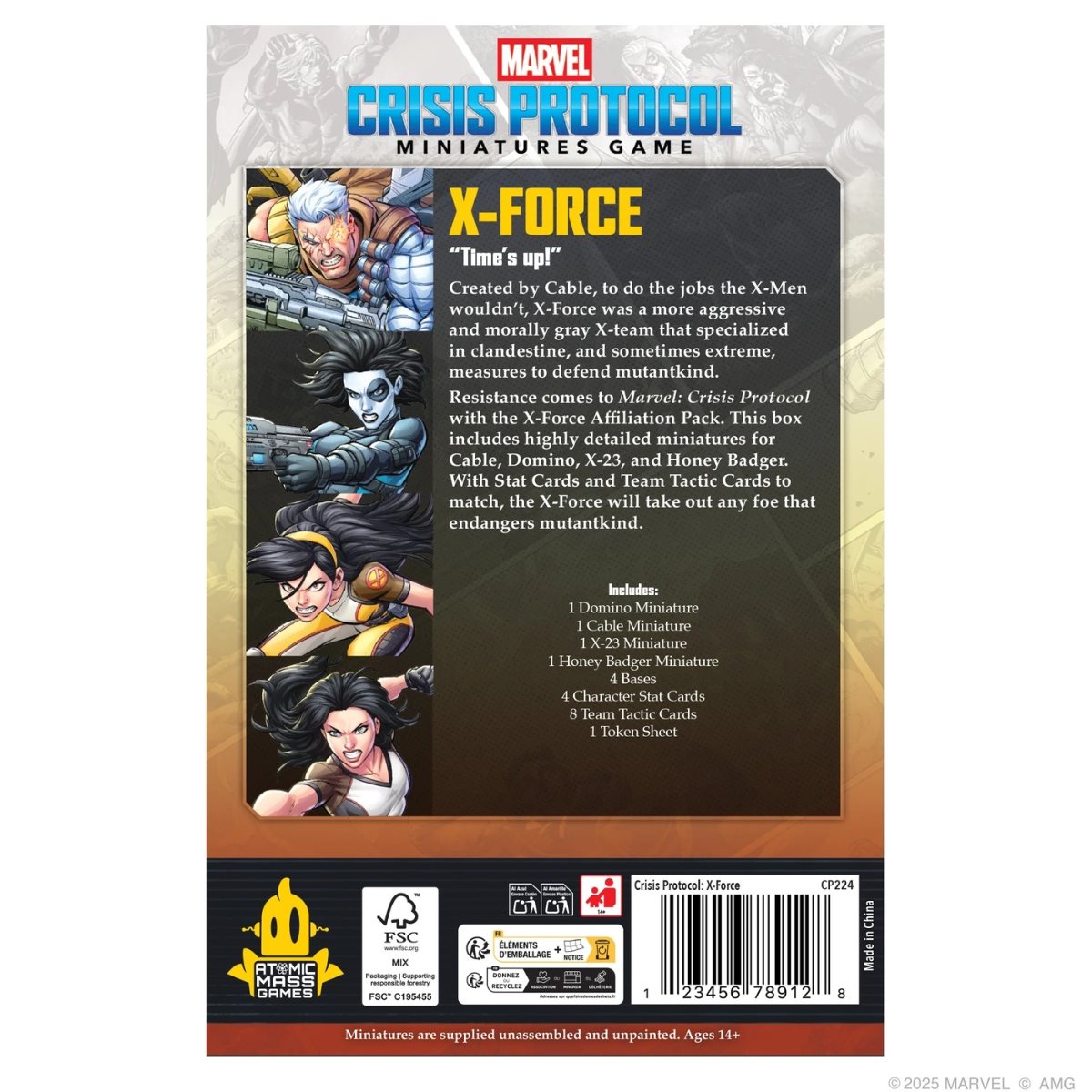 Marvel: Crisis Protocol: X-Force Affiliation Pack