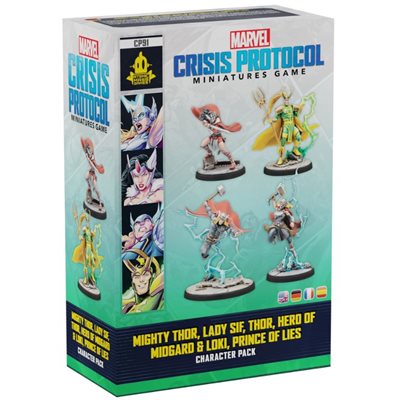 Marvel Crisis Protocol: Mighty Thor, Lady Sif, Thor, Loki Character Pack