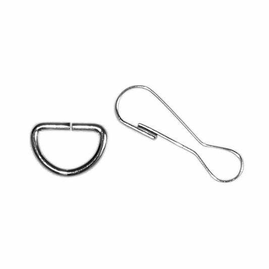 ELAN Snap-Clip & D-Ring - 13mm (1⁄2″) - Silver