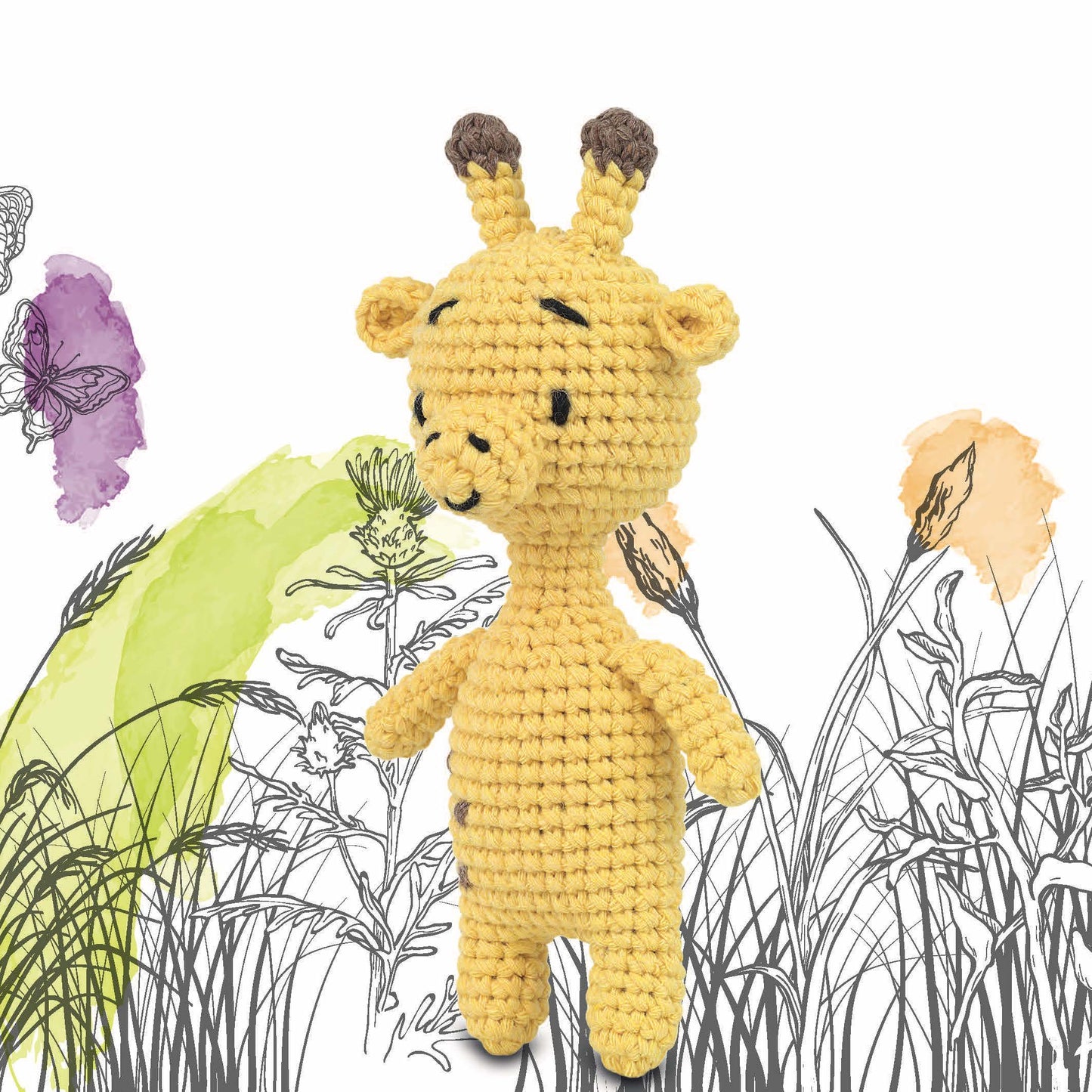 Knitty Critters - Pouch Pals I Bridget The Giraffe