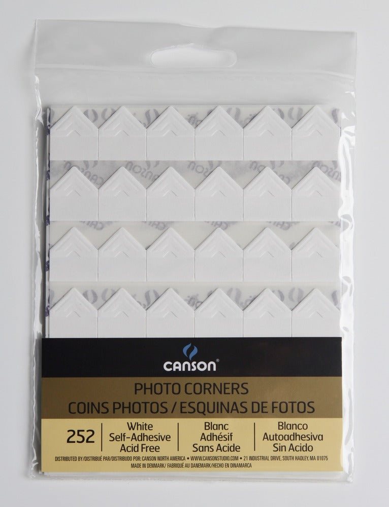 Self Adhesive Photo Corners, White