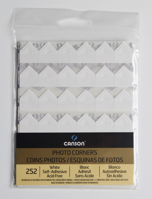 Self Adhesive Photo Corners, White