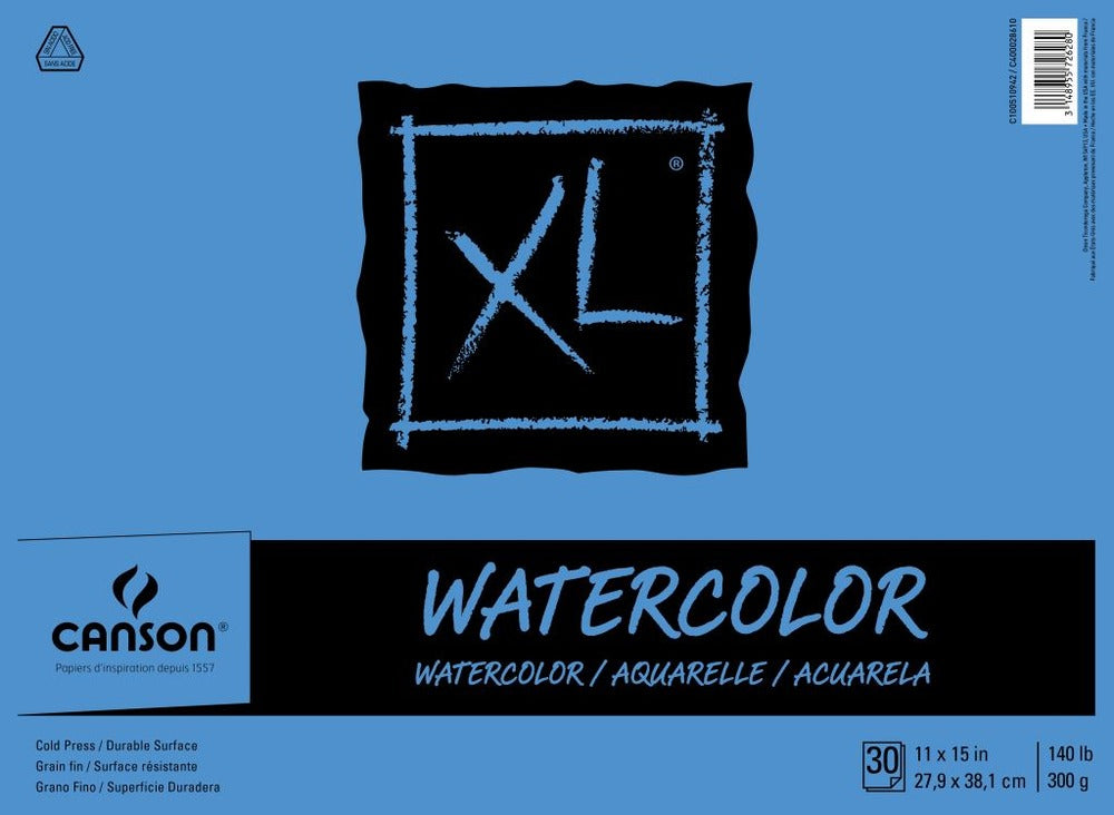 Canson XL Watercolour Pad 12x18"