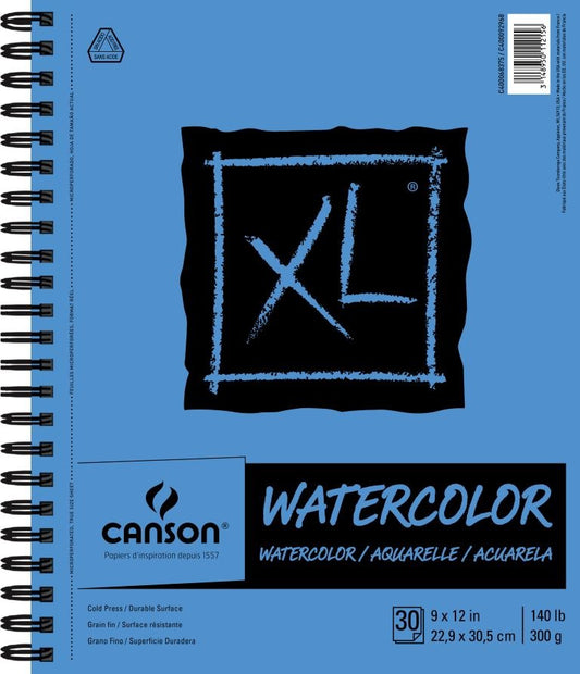Canson XL Watercolour Pad 9"x12"
