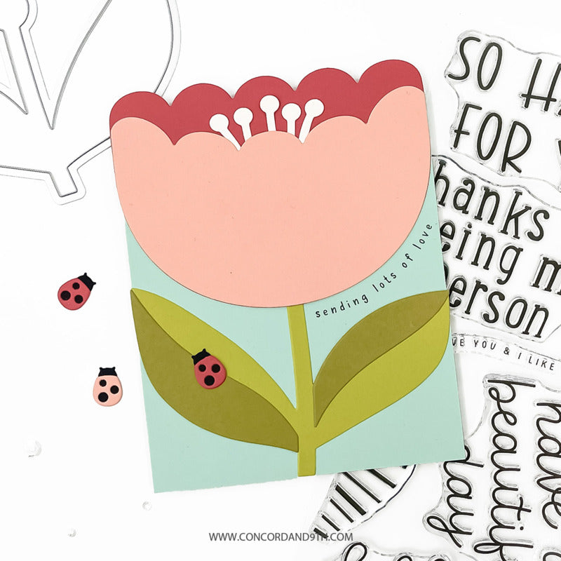 Clear Stamp, Scalloped Petals