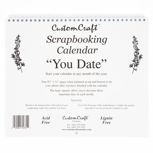 "You Date" Custom Calendar, 8.5" x 11"