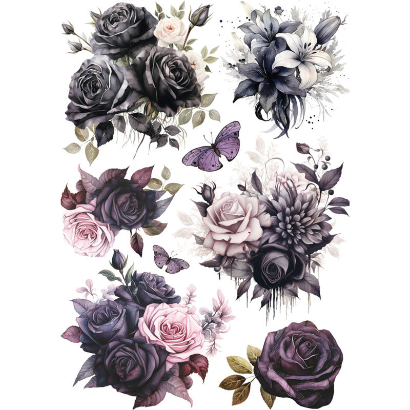 A5 Rice Paper Art Set, Dark Academia (8pc)