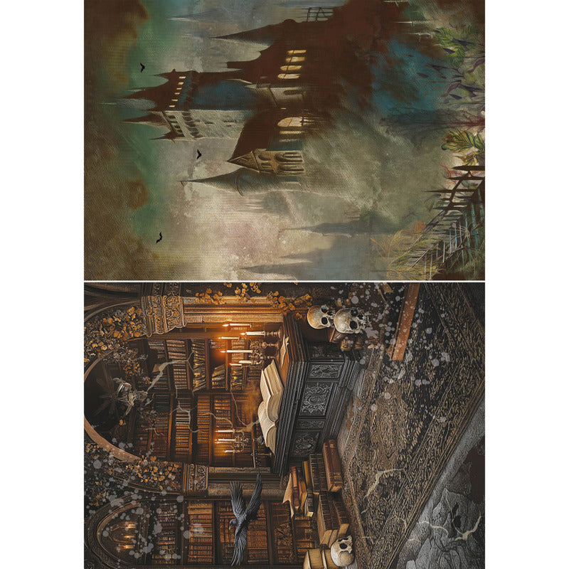 A5 Rice Paper Art Set, Dark Academia (8pc)