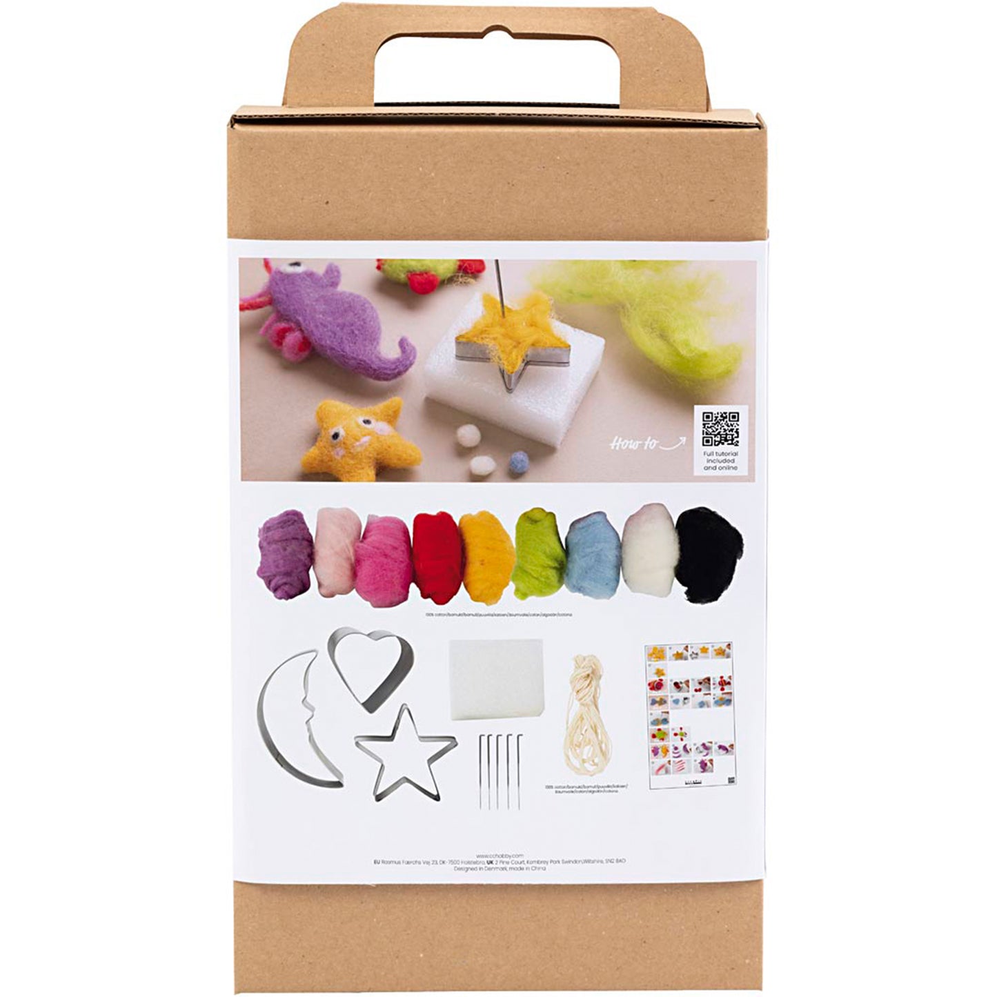 CREATIV COMPANY Craft Mix Shrink Plastic Sheets 18CREATIV COMPANY Needle Felting Craft Kit 18.6cm x 5cm x 31.4cm (7.32in x 1.96in x 12.36in) - Animals in water.6cm x 5cm x 13.2cm (7.32in x 1.96in x 5.19in) - Jewellery (Copy)