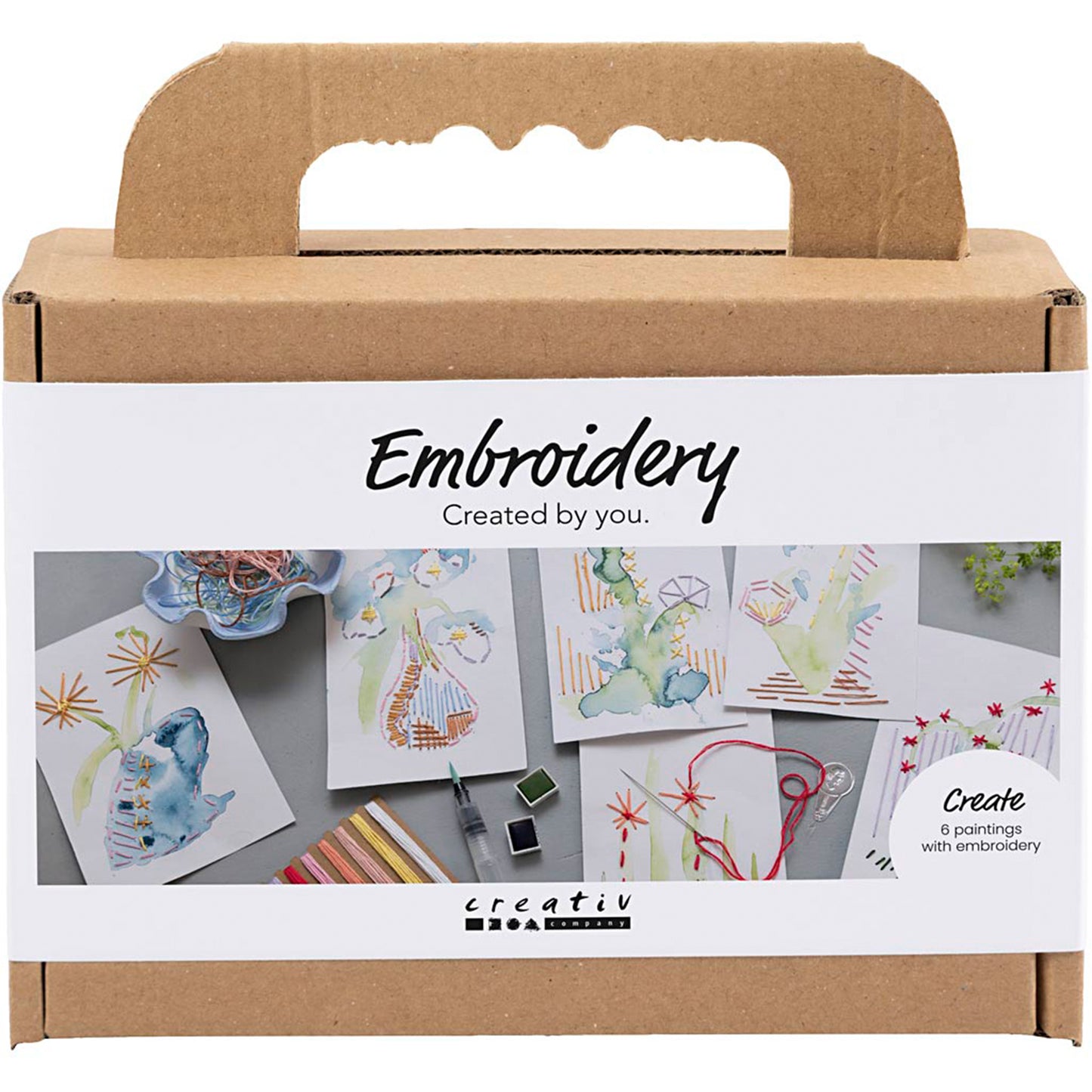 CREATIV COMPANY Mini Craft Kit Embroidery 18.6cm x 5cm x 13.2cm