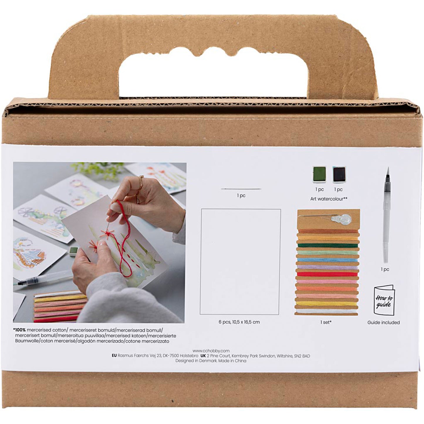 CREATIV COMPANY Mini Craft Kit Embroidery 18.6cm x 5cm x 13.2cm