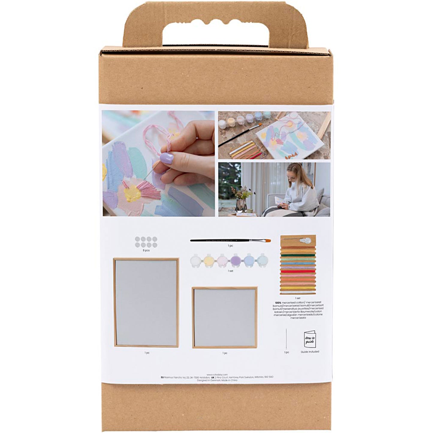 CREATIV COMPANY Embroidery Craft Kit 18.6cm x 5cm x 31.4cm (7.32in x 1.96in x 12.36in) - Pictures