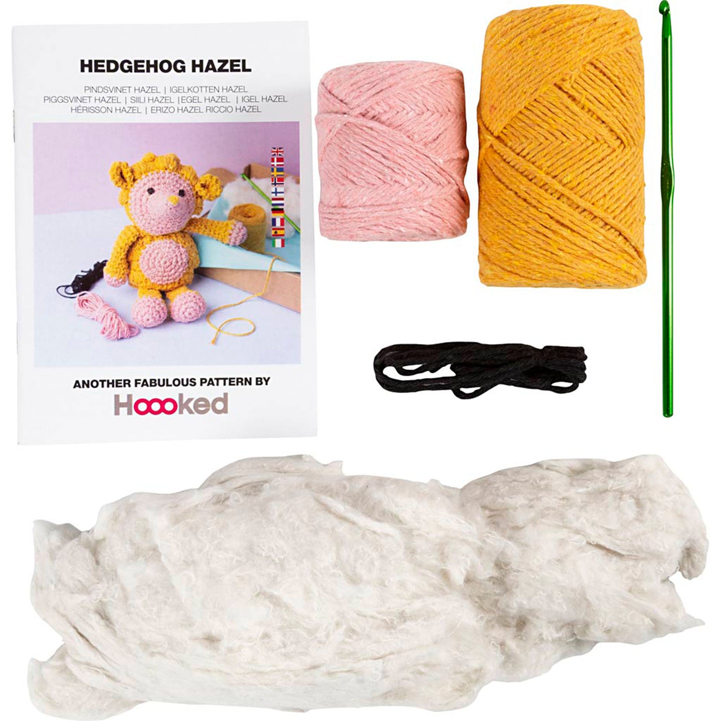 CREATIV COMPANY Amigurumi Craft Kit 18.6cm x 5cm x 31.4cm (7.32in x 1.96in x 12.36in) - Hedgehog
