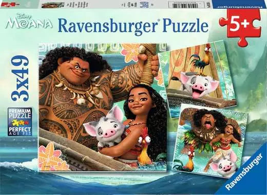 Jigsaw Puzzle Born to Voyage -3 x 49 Pieces Puzzle