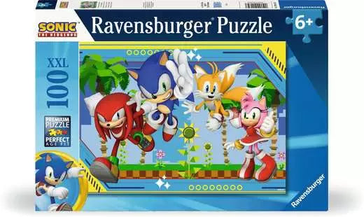 Jigsaw Puzzle Knuckles, Sonic, Tails, Amy - 100 Pieces Puzzle
