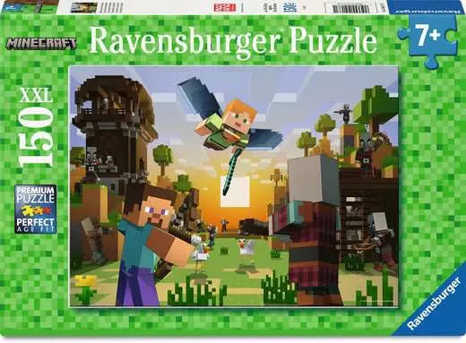 Jigsaw Puzzle Minecraft: Construction and Adventure - 150 Pieces