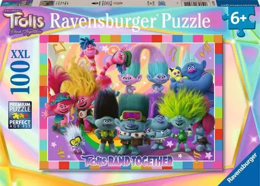 Jigsaw Puzzle Trolls Band Together - 100 Pieces