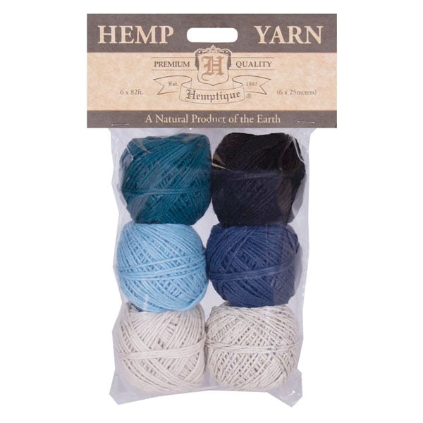 Hemp Yarn Bon Bons - Denim - 6x25m