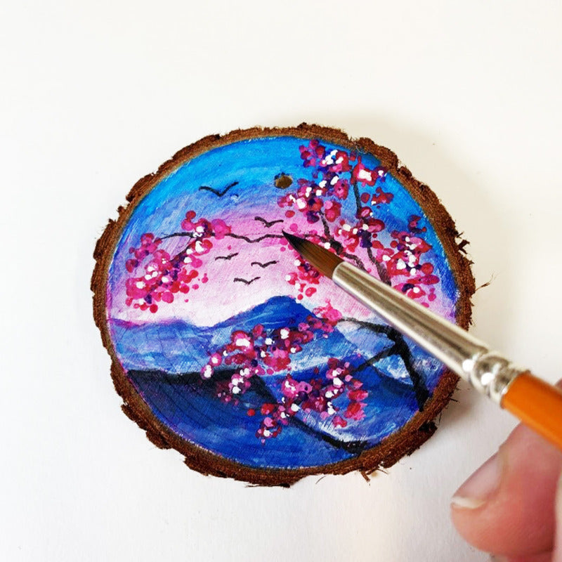 Simply Creative Set, Wood Slice Art