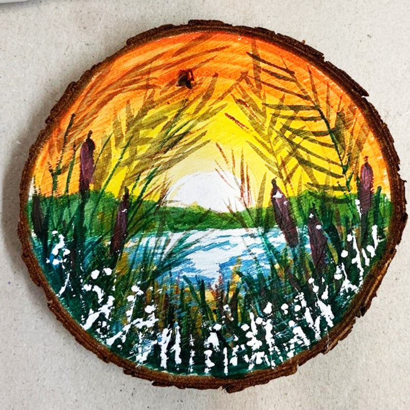 Simply Creative Set, Wood Slice Art