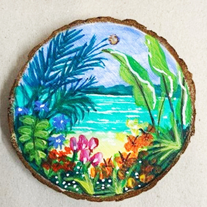 Simply Creative Set, Wood Slice Art