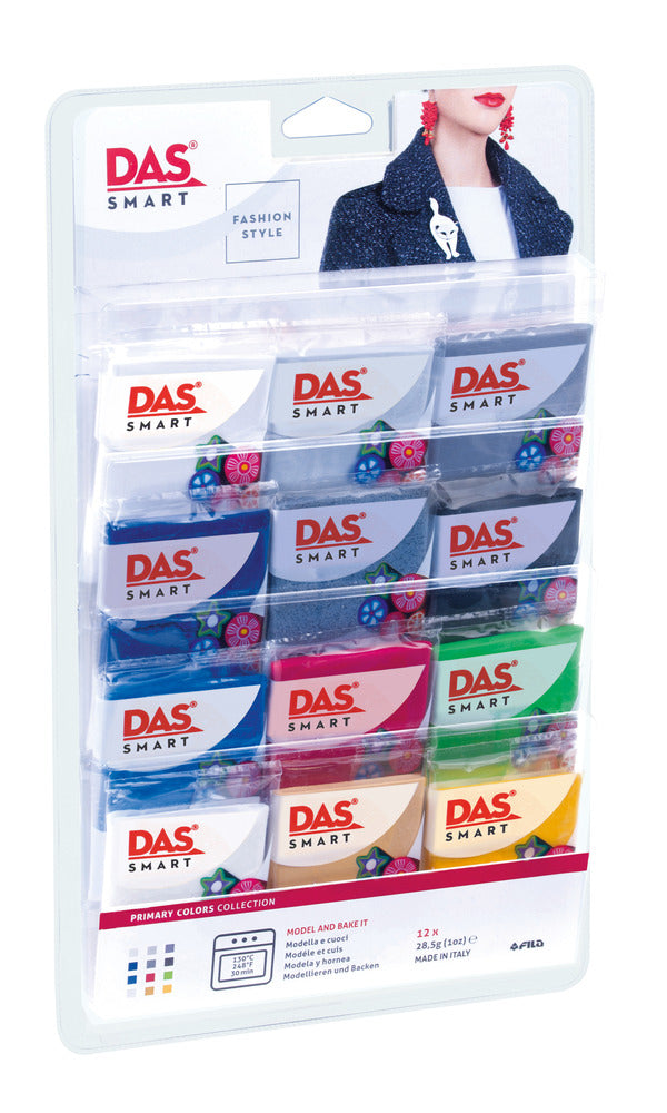 DAS Smart Polymer Clay Set, Primary (12x28g)